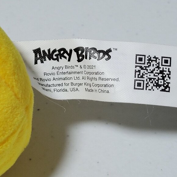 Angry Birds Chuck 3 inch Mini Plush Bird Yellow Stuffed Animal Burger King Toy - Picture 3 of 5